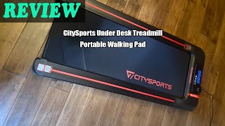 Review CitySports Under Desk Treadmill Portable Walking Pad 2023