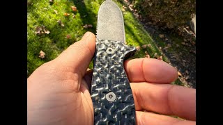 R4A - Ready 4 Action Knife / D2 Fixed Blade ( Contour-Tex Carbon Fiber Scales )