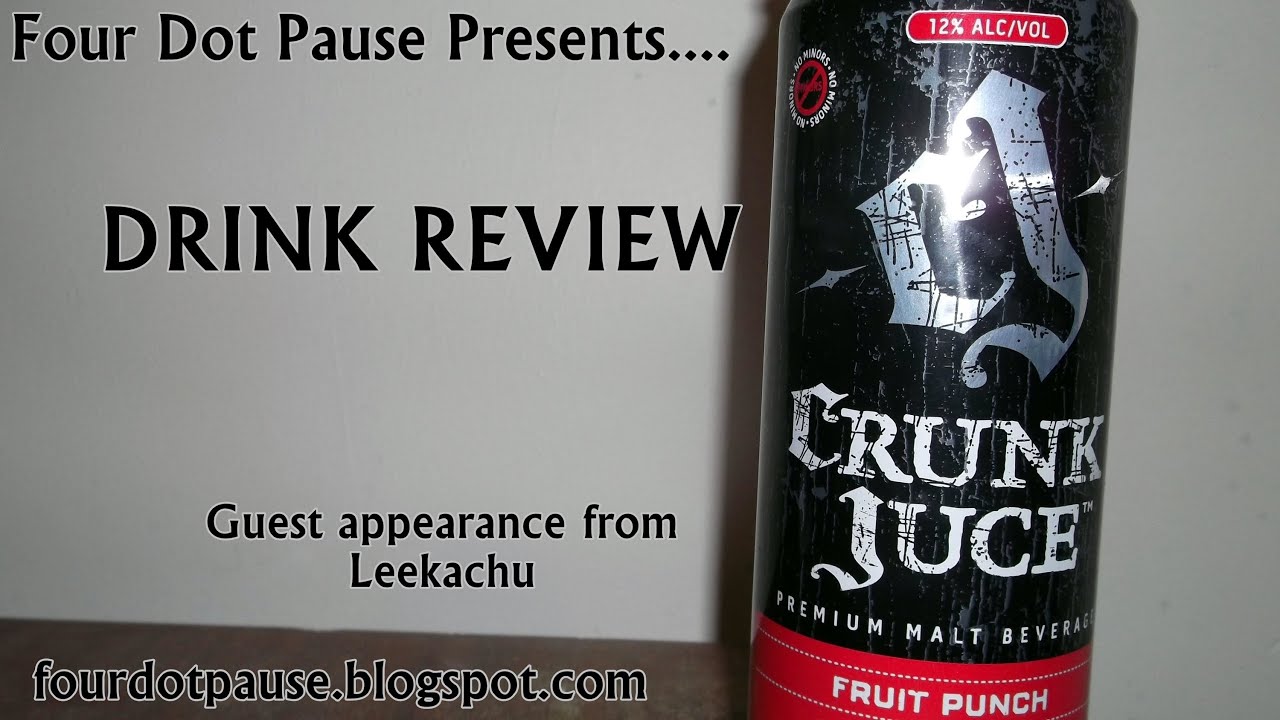 Crunk Juce 12 Fruit Punch Flavour Alcoholic Malt Energy Drink
