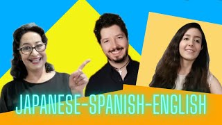 Basic Vocabulary Spanish vs Japanese vs English in 1 minute! - アニータ先生の楽しいスペイン語♪ Lección 73