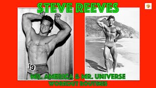 Steve Reeves' Mr  America \u0026 Mr. Universe Training Programs | How Steve Reeves Trained Full Body