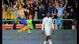 Zlatan Ibrahimovic - UNBELIEVABLE 30-yard overhead bicycle kick goal v England