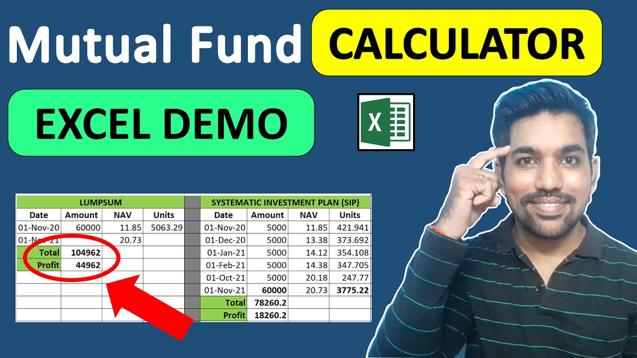 Mutual Fund Calculator Sip Lump Sum Returns Calculation Excel