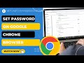 How to Set Password on Google Chrome Browser | How to Password Protect Chrome Browser