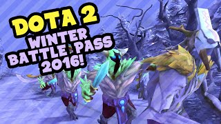 Dota 2 - Winter Battle Pass 2016 and Compendium - First Look