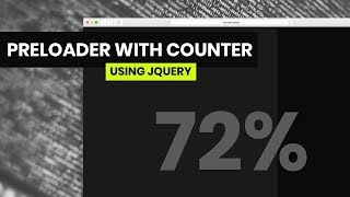 Full Screen Pre-Loader Using JQuery | HTML, CSS & JavaScript 2019