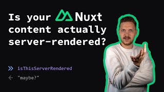 Is your content actually server-rendered!?