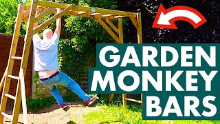 Best wooden MONKEY BARS for kids and garden? Dunster House kids climbing frame