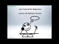 Java Tutorial for Beginners (14): Abstract Classes