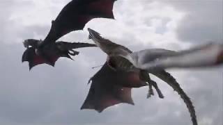 Rhaegal killed by Euron Greyjoy || Dragon Death || Game of Thrones Season 8 Episode 4