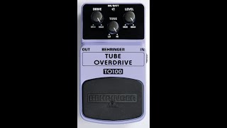 Behringer TO100 Tube Overdrive Demo 2020