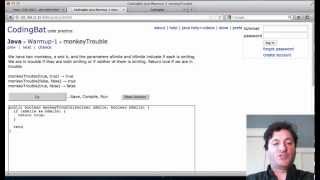 CodingBat #3 - Java If Boolean Solution Code 1