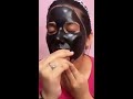 charcoal peel off mask 🌚 remove blackhead u0026 whiteheads 👍 results awesome👌🏻 short youtubeshort