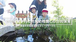 202105ビオトープ（幼児保育学科と附属幼稚園との合同保育）