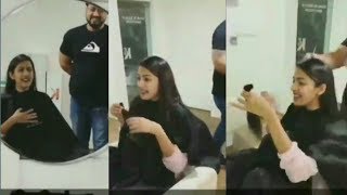 Niharika Konidela Fun Moment On Her HairCut || Naharika Funny Video !!