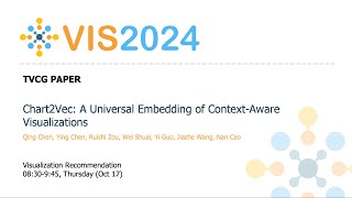 Chart2Vec: A Universal Embedding of Context-Aware Visualizations - Fast Forward | VIS 2024