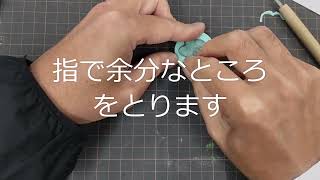 消しゴムはんこでうさぎと和柄の年賀状作り