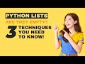 Python Lists Are They Empty 3 Techniques You Need to Know!