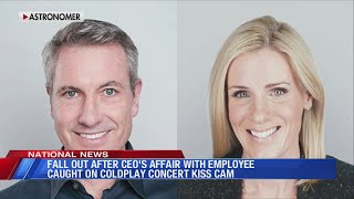 Fall out after CEO's affair with employee caught on Coldplay concert kiss cam