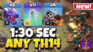 Epic Strategy! TH14 Dragon is the Easiest TH14 Attack Strategy in Clash of Clans🔥