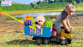 The moments BiBi takes care of baby monkey Obi