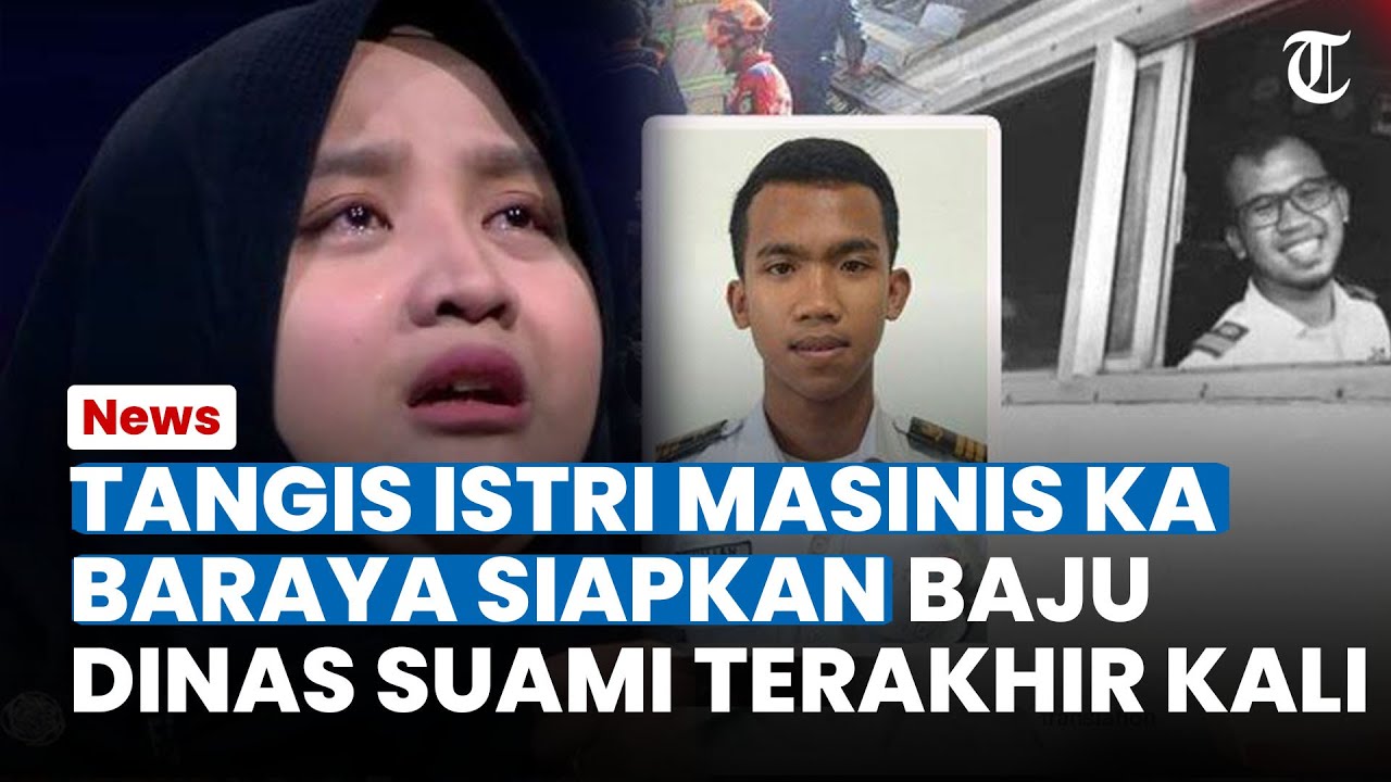 MOMEN TERAKHIR! Tangis Istri Masinis KA Baraya Siapkan Baju Dinas Suami ...