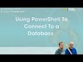 PDQ Live! : How Do I Connect PowerShell To A Database?