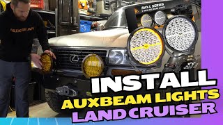 Auxbeam RAY-L Series | 9 Inch Offroad Lights Install FZJ80 Toyota Land Cruiser