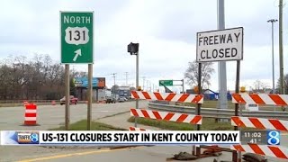 US-131 detour could add 15 minutes to your commute