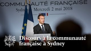 Discours à la communauté française à Sydney | Emmanuel Macron