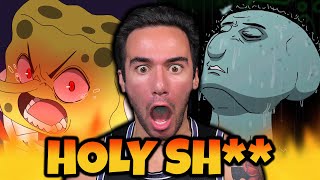 SPONGEBOB ANIME OPENINGS !?!? (FIRST TIME REACTION)