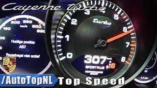 2019 PORSCHE CAYENNE TURBO 0-307km/h ACCELERATION TOP SPEED \u0026 LAUNCH CONTROL by AutoTopNL