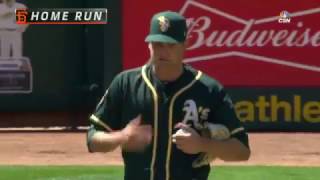 San Francisco Giants vs Oakland A's: Nick Hundley Grand Slam