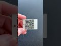 Digital QR business card keychain