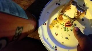 Asmr Eating/Whisper Pumpkin pie w/whip cream