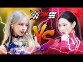 Karina (Blonde hair) vs Wonyoung (Requested) - Aespa vs IVE - WWE 2KPOP #pae8tube 7/5/23