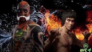 Bruce Lee vs. Hyena pride - EA sports UFC 4 - CPU vs CPU