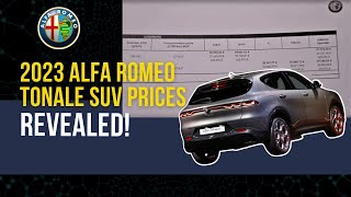 2023 Alfa Romeo Tonale Prices Leaked Before It Goes On Sale!