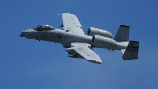 A-10 takeoff, landing and turn Yokota AB Japan [Yokota AB friend ship festival and usual day]