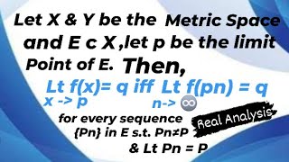 Continuity and Metric Spaces with a Limit Point