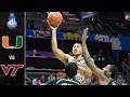 Miami vs. Virginia Tech ACC Basketball Tournament Highlights (2019)