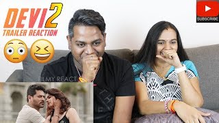 Devi 2 Trailer Reaction | Malaysian Indian Couple | Prabhu Deva | Tamannaah