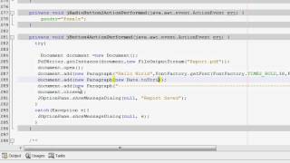 Java prog#76. Reports : Itext :Add Date