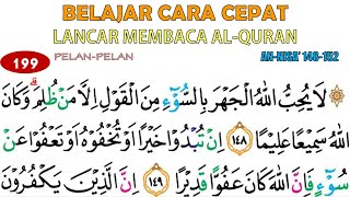 LANCAR BACA AL-QURAN DENGAN TEKNIK BACA HUKUM SURAH AN-NISA' AYAT 148-152