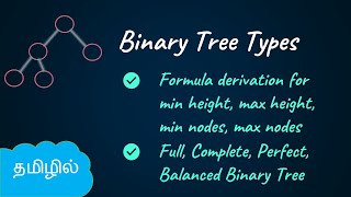 Types of Binary Tree | Full, Complete, Perfect, Balanced Binary Tree | DSA in Tamil | Logic First