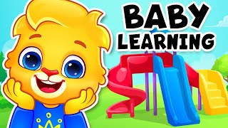Baby Learning With Lucas & Friends | Learn To Talk, First Words, Outdoor Playground, Kids ABC Song