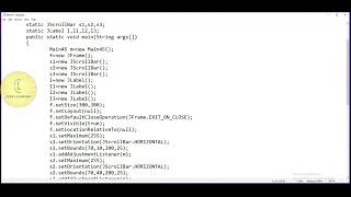 Java | Swing class 'JScrollBar add AdjustmentListener #3' | CodeLearning
