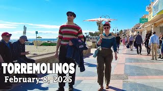 Torremolinos February 8, 2025 Classic Car Show | Promenade Walk Malaga Spain [4K]