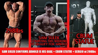 Sam Sulek Confirms He's Competing This Weekend to Qualify for the Arnold + CBum Gets Giant Statue