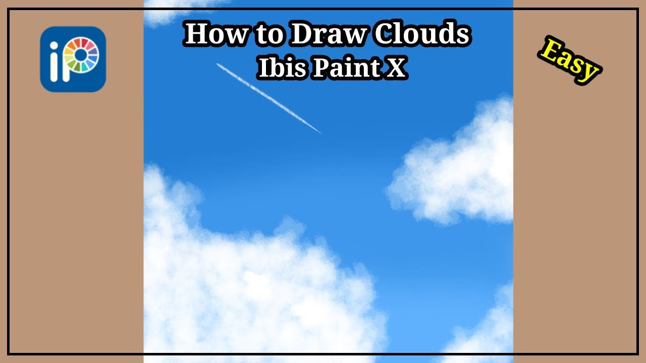 How To Draw Clouds In Ibis Paint X Ibis Paint X Easy Tutorial Youtube